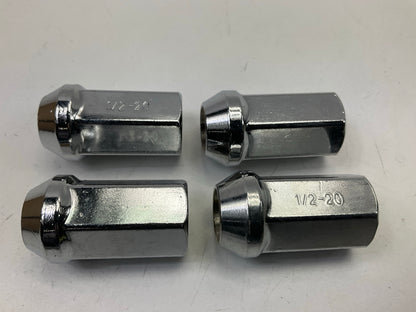 White Knight 519144 Lug Nuts Chrome Bulge Acorn 1/2''-20, 3/4'' Hex, 4 PACK