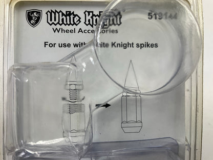 White Knight 519144 Lug Nuts Chrome Bulge Acorn 1/2''-20, 3/4'' Hex, 4 PACK