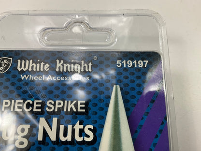 (20) White Knight 519197 Wheel Lug Nuts For Spikes (Spiles Sold Separately)