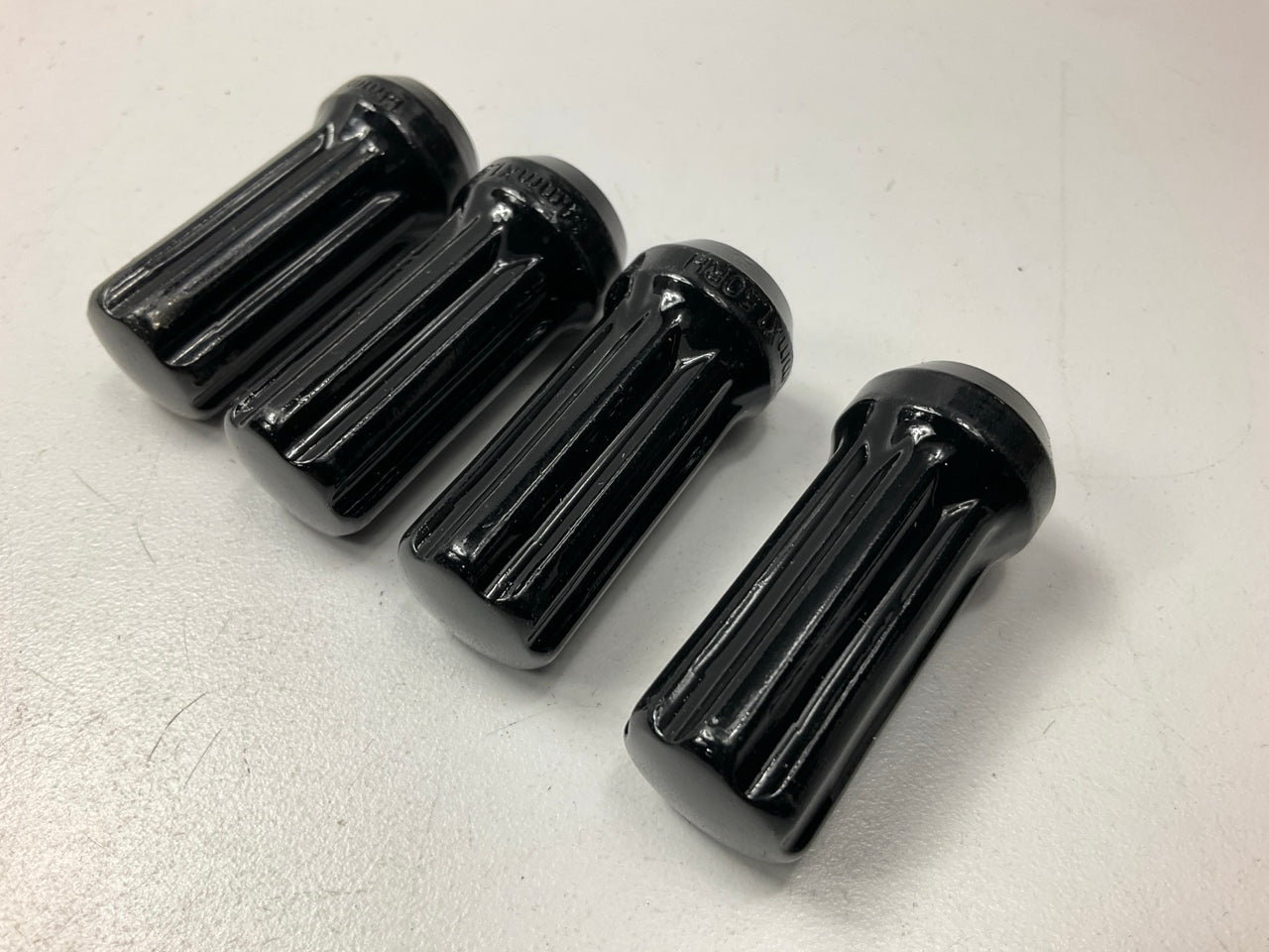 (20) White Knight 538094 Black Spline Drive Conical Seat Lug Nuts 14mm - 1.50
