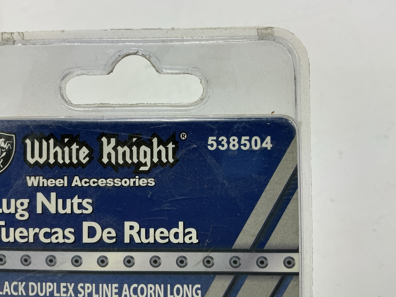(20) White Knight 538504 Wheel Lug Nuts 14mm X 2.00 Thread, 13/16'' & 7/8''Hex