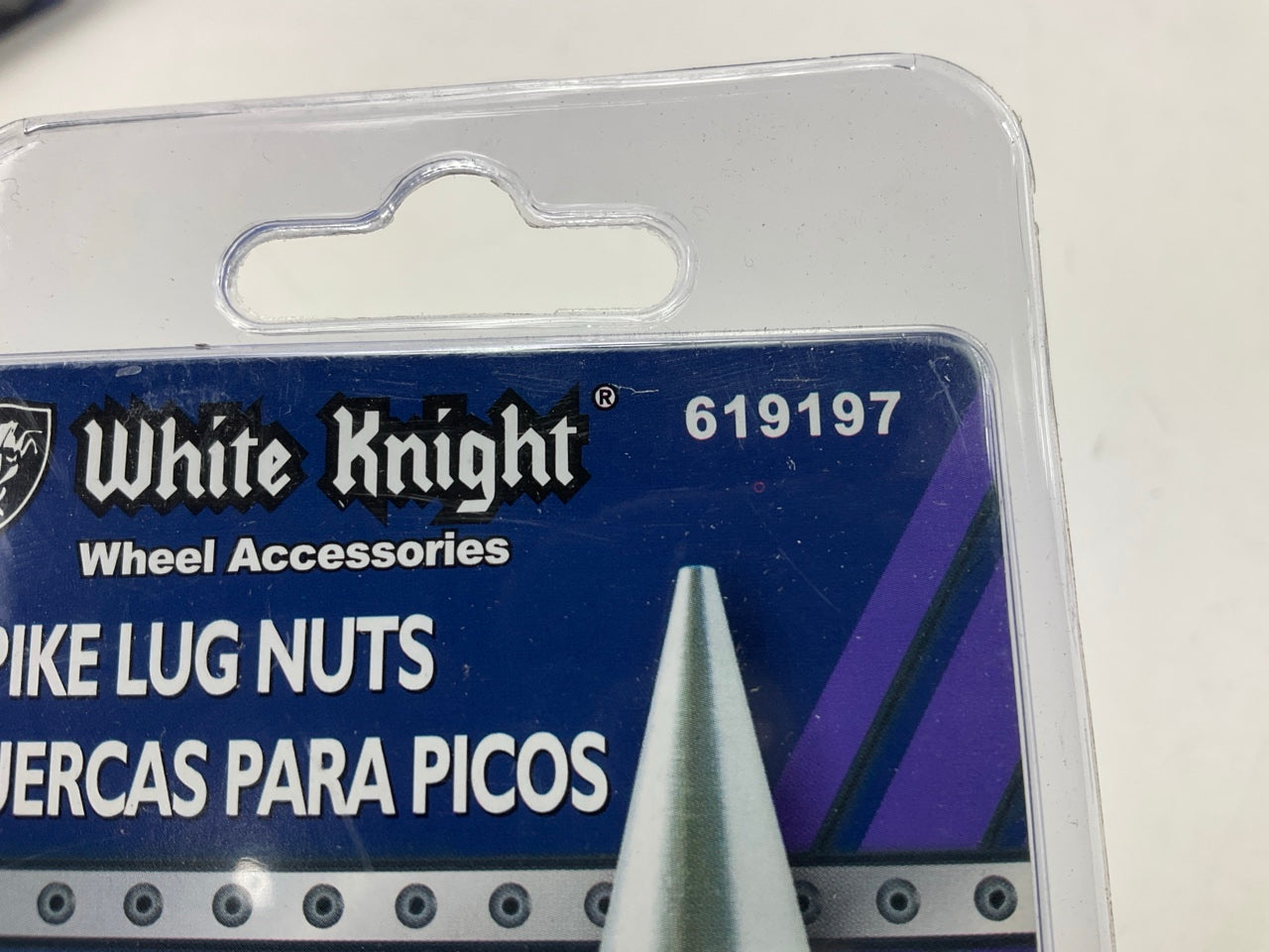 (20) White Knight 619197 Wheel Lug Nuts For Spikes, SPIKES SOLD SEPARATELY