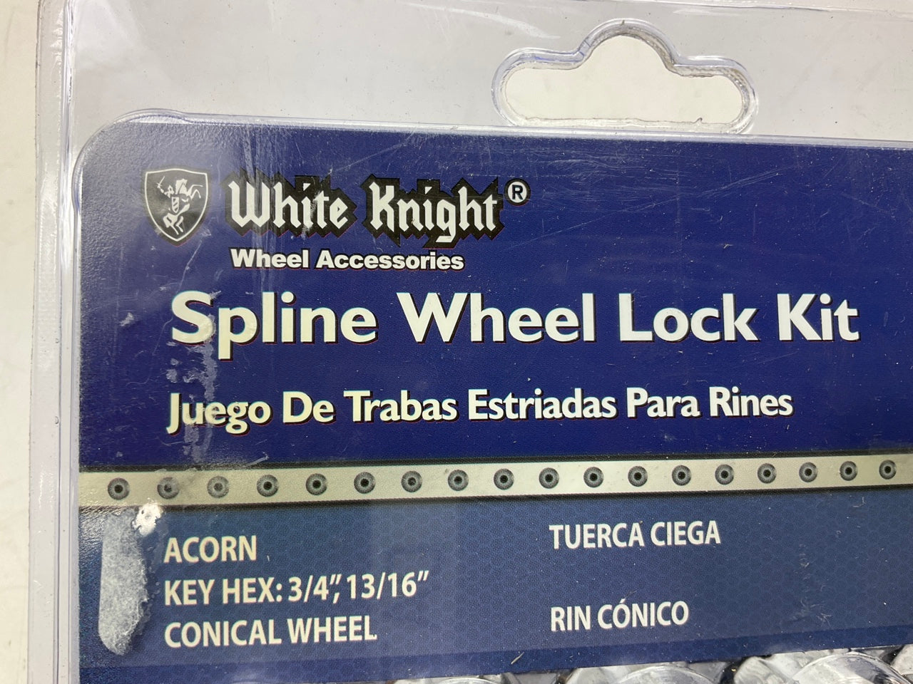 White Knight 773806 Spline Wheel Lug Nut Lock Kit - Acorn 12mm-1.25, 3/4'' 20pcs