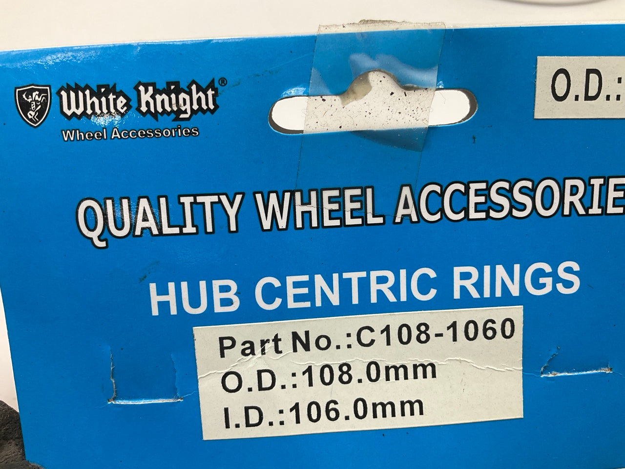 White Knight C108-1060 Hub Centric Rings For Wheels 108.00mm OD, 106.0mm ID 4 Pk