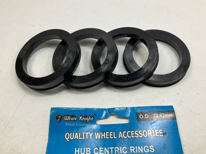 (4) White Knight C72-5406 Hub Centric Rings For Wheels 72.62mm OD, 54.06mm ID