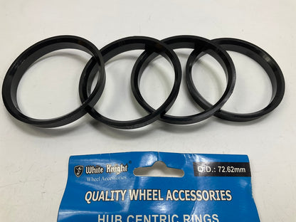(4) White Knight C72-6606 Hub Centric Rings For Wheels 72.62mm OD, 66.06mm ID