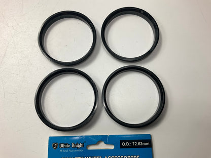 (4) White Knight C72-6710 Hub Centric Rings For Wheels 72.62 Mm OD X 67.10 Mm ID