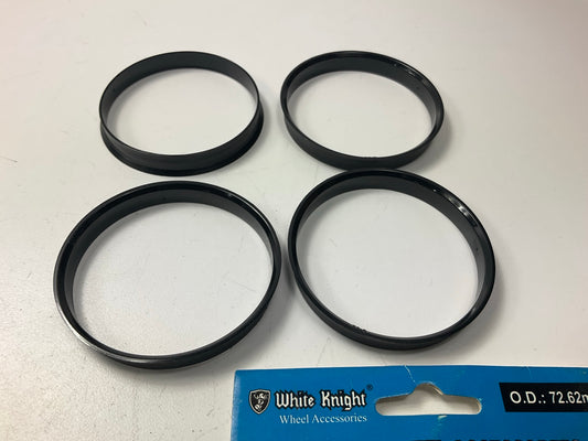 (4) White Knight C72-7030 Hub Centric Rings For Wheels 72.62mm X 70.30mm ID