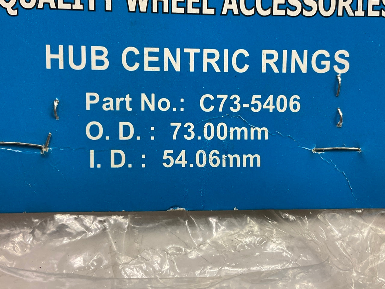 White Knight C73-5406 Hub Centric Rings For Wheels 73.00mm OD, 54.06mm ID 4 Pack