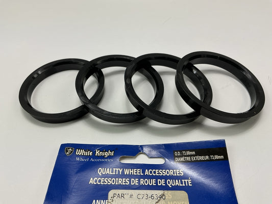 White Knight C73-6340 Hub Centric Wheel Adapter Rings O.D. 73.00mm, I.D. 63.40mm