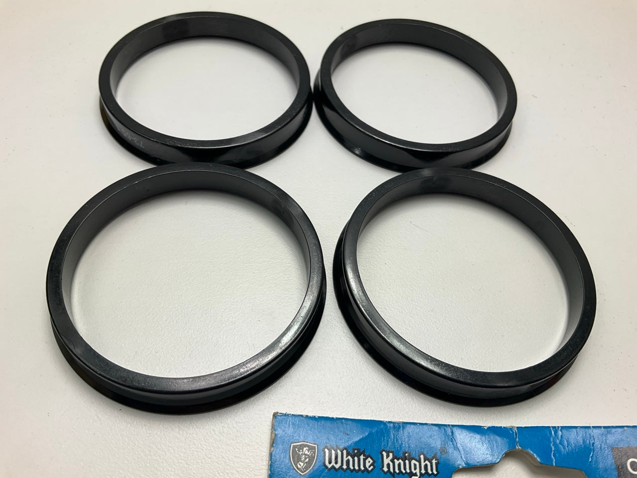 (4) White Knight C73-6507 Hub Centric Rings For Wheels 73.00mm OD, 65.07mm ID
