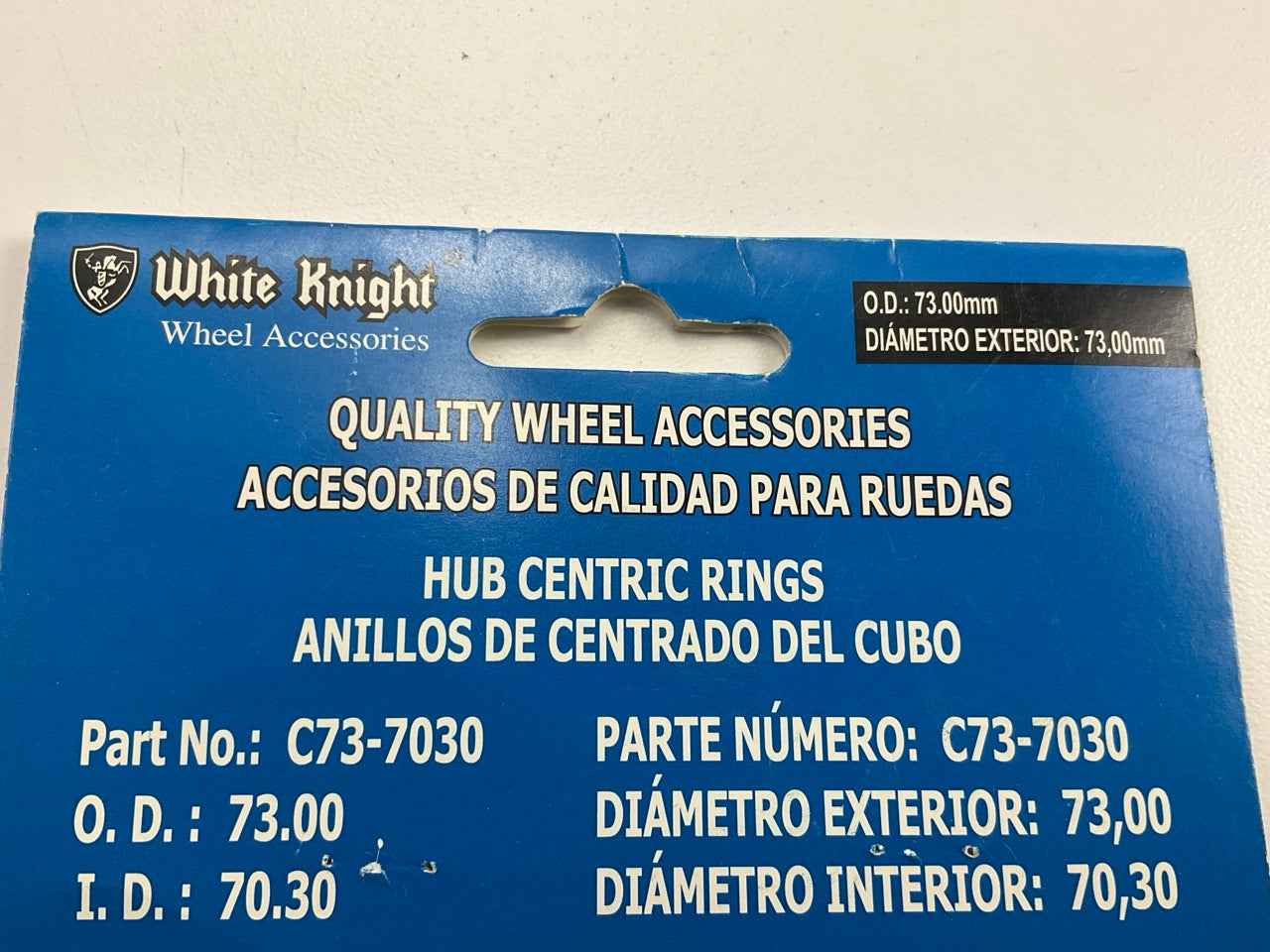 White Knight C73-7030 Hub Centric Rings For Wheels 73.00mm OD, 70.30mm ID