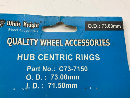 White Knight C73-7150 Hub Centric Ring For Wheels 73.00mm OD, 71.50mm ID 4 Pack