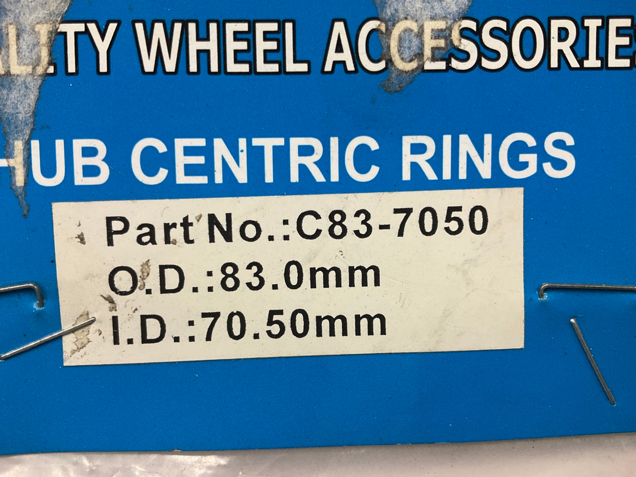 White Knight C83-7050 Hub Centric Rings For Wheels 83.0mm OD, 70.50mm ID 4 Pack