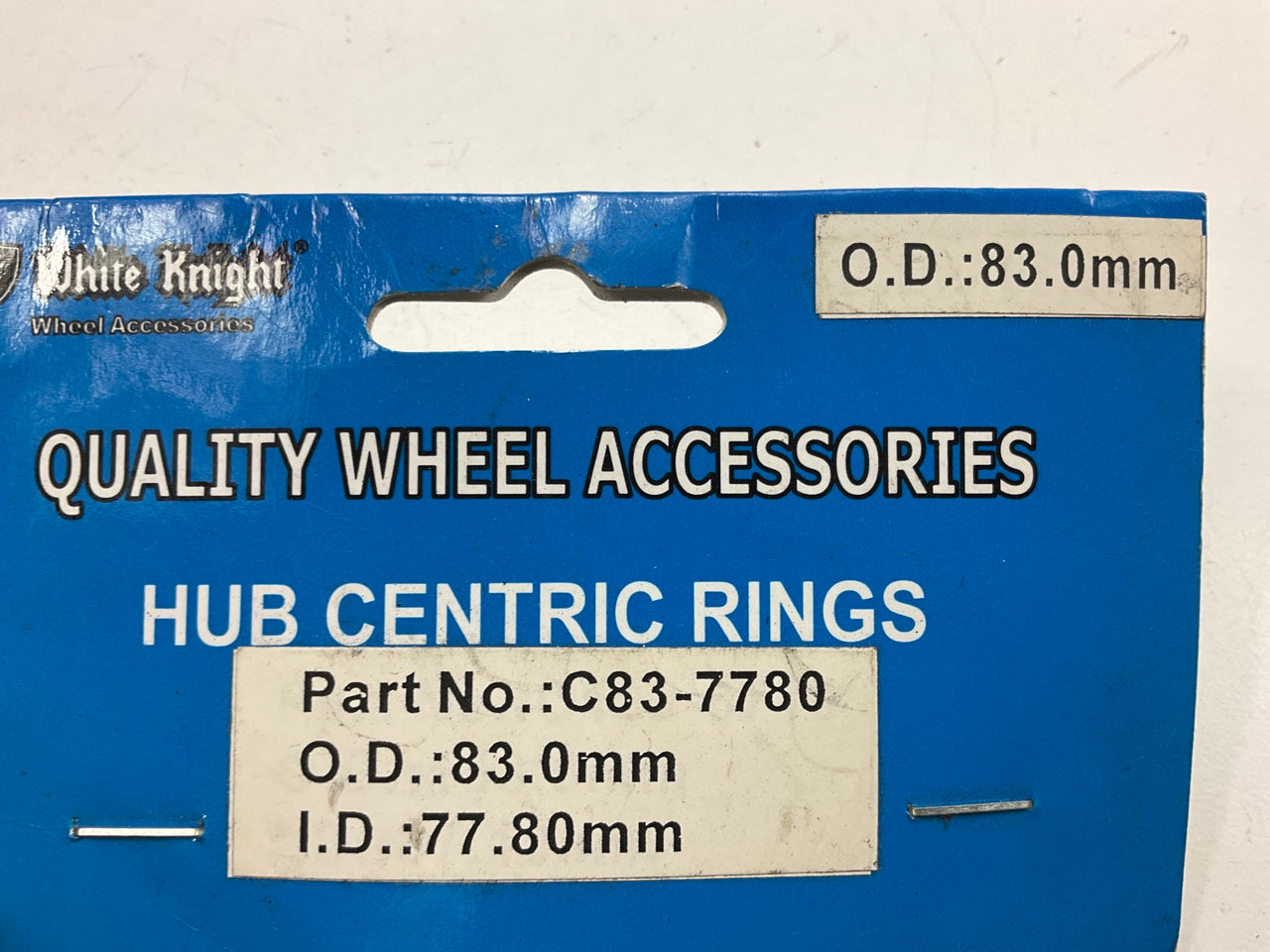 White Knight C83-7780 Hub Wheel Centric Rings 83.00mm OD, 77.80mm ID - Set Of 4