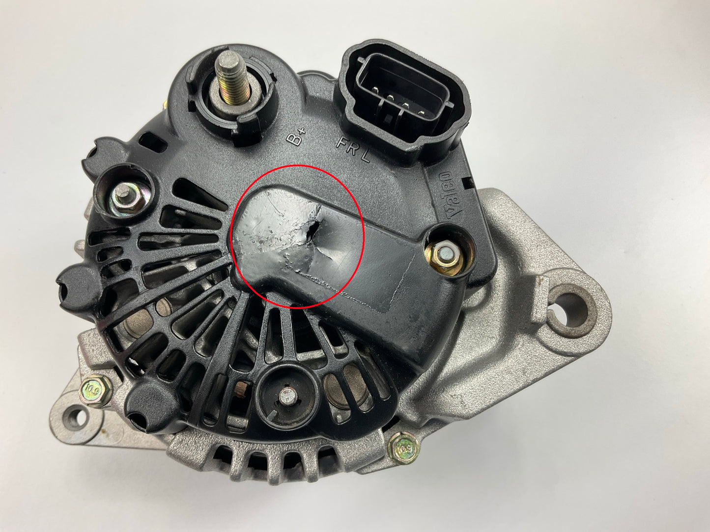 Cosmetic Damage To Plastic Cover - REMAN. Wilson 11014  110 Amp Alternator