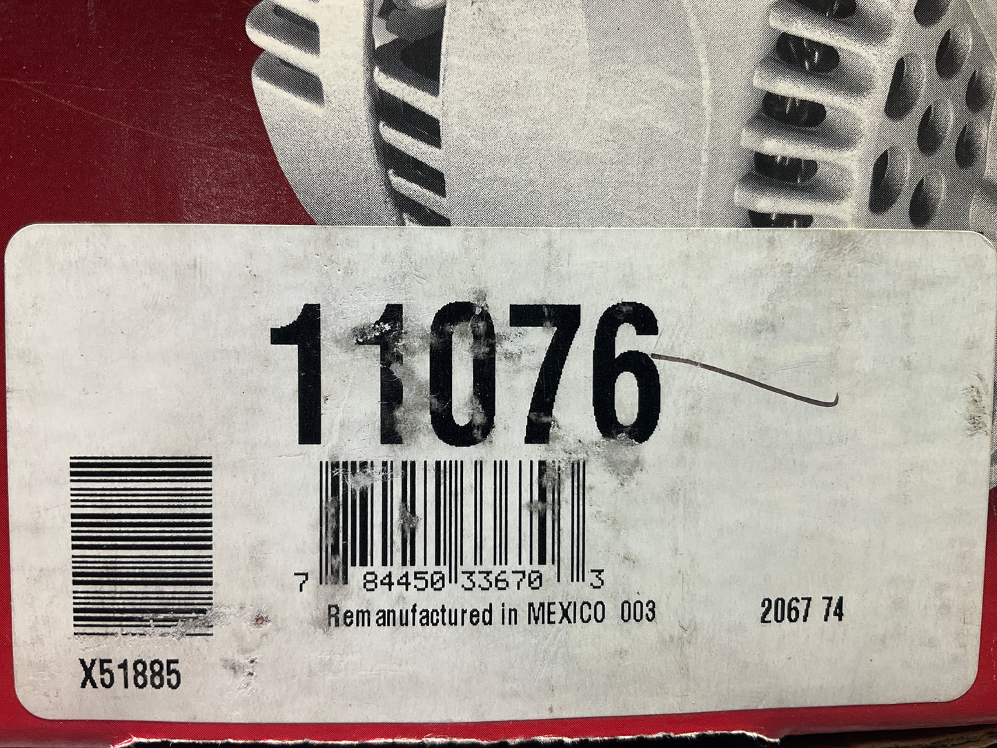 REMAN. Wilson 11076 Alternator