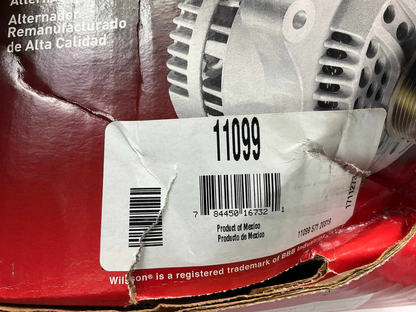 REMAN. Wilson 11099 130 Amp Alternator For 2003-2004 Acura MDX, 2004 Acura TL