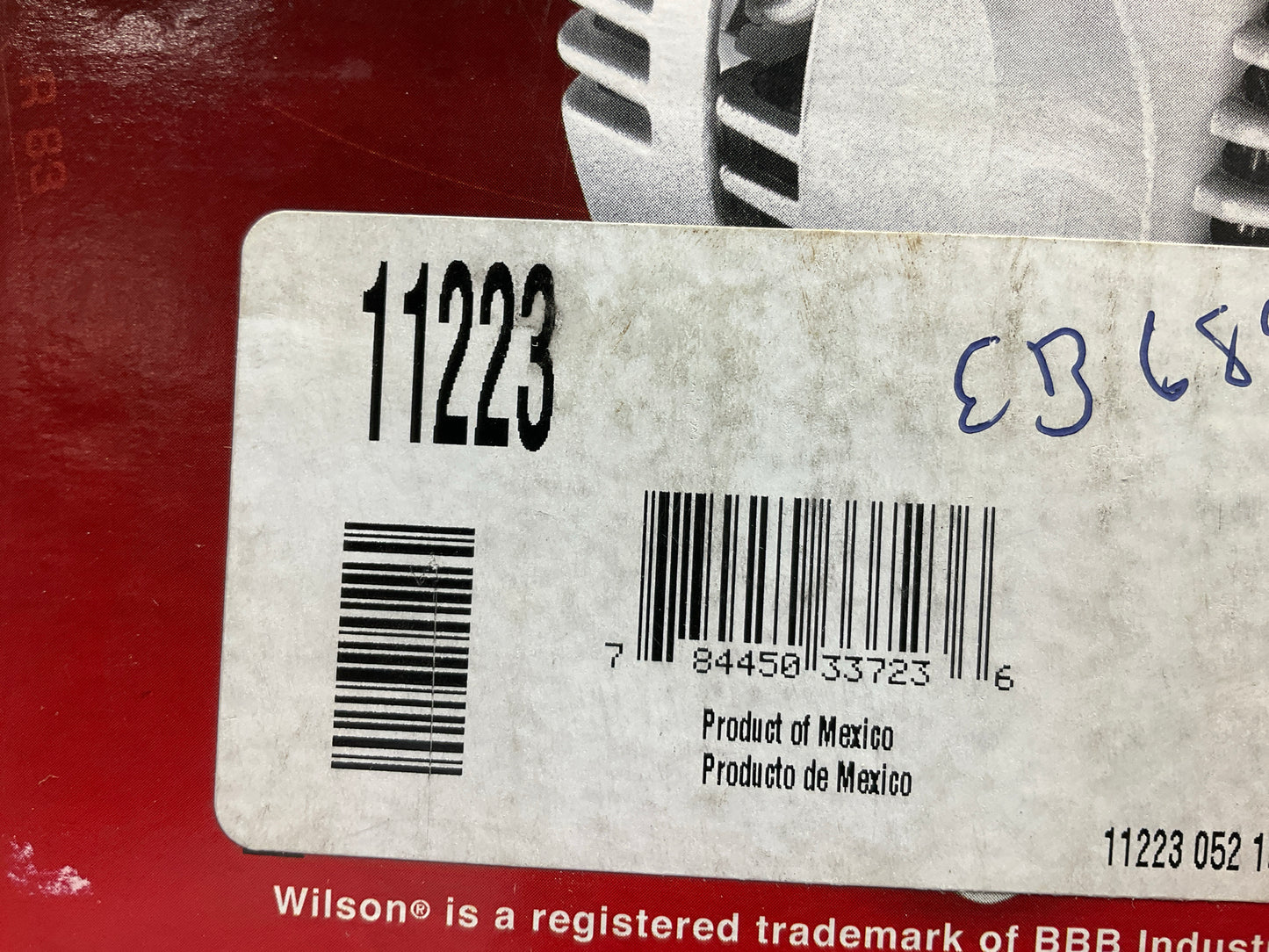 REMAN. COSMETIC DAMAGE - Wilson 11223 Alternator - 180 AMPS