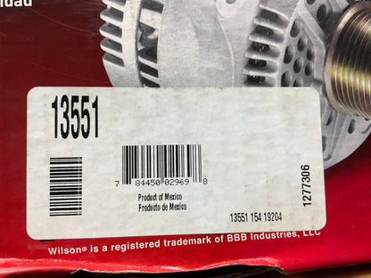 REMAN. Wilson 13551 Alternator 70 Amp - 1993-1997 Toyota Corolla, 94-97 Celica