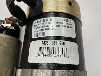 REMAN. Wilson 17835 Starter For 2002-2007 Nissan Altima 2.5L AUTOMATIC