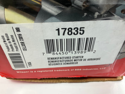 REMAN. Wilson 17835 Starter For 2002-2007 Nissan Altima 2.5L AUTOMATIC