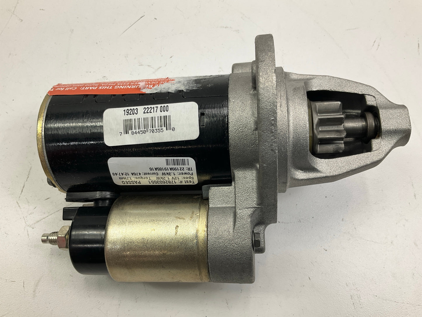 REMAN. Wilson 19203 Starter For 2011-2012 Jeep Grand Cherokee 3.6L V6