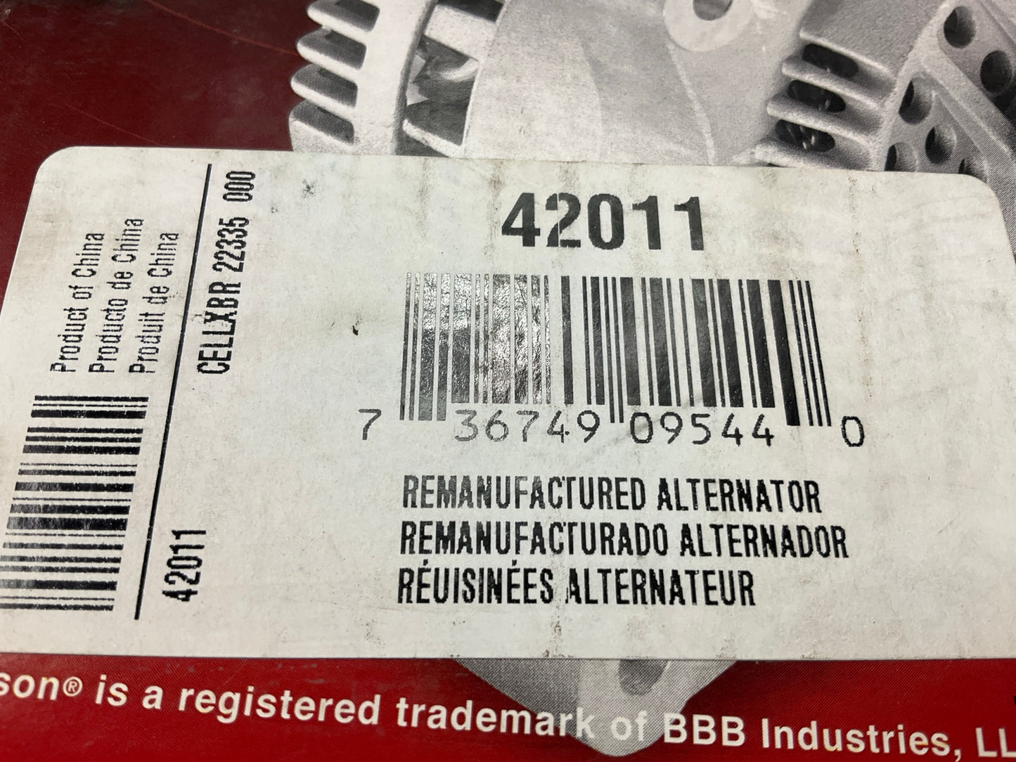 REMAN. Wilson 42011 Alternator