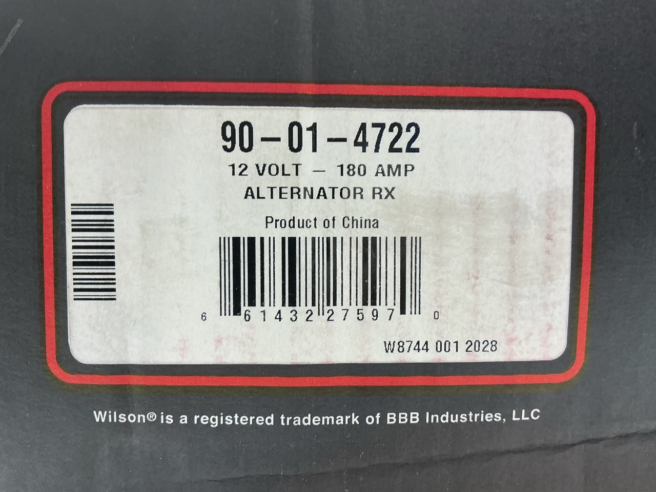 REMAN. Wilson 90-01-4722 28SI Alternator 180 Amp Replaces 8600308, 8600307