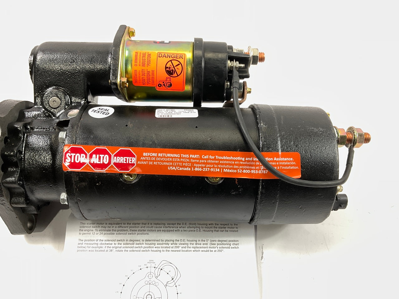 REMAN. Wilson 91-01-4295 Starter - 42MT Type, 12 Volt, 11 Tooth