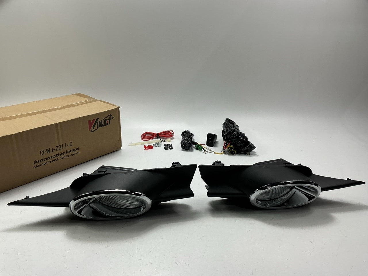 Winjet CFWJ-0317-C Fog Light Lamp Kit - 2009-2011 Honda Civic 2-Door Coupe