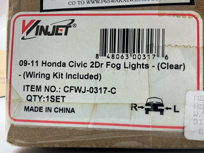 Winjet CFWJ-0317-C Fog Light Lamp Kit - 2009-2011 Honda Civic 2-Door Coupe