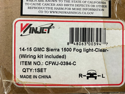 Winjet CFWJ-0349-C Fog Light Lamp Kit W/ Switch - 2014-2015 GMC Sierra 1500