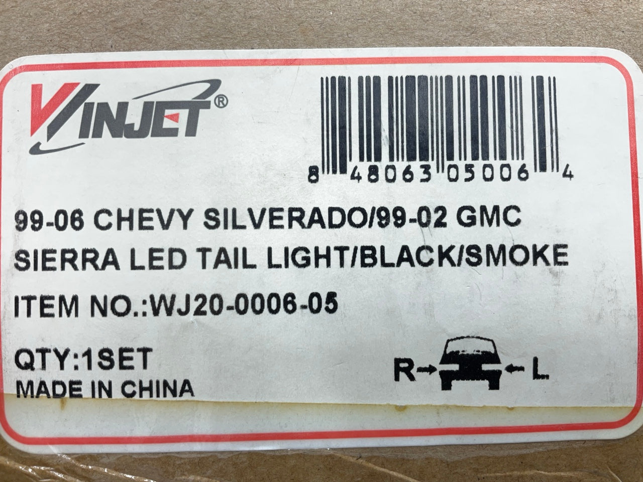 Winjet WJ20-0006-05 LED Tail Light Lamp Set (Smoke) 1999-2006 Silverado & Sierra