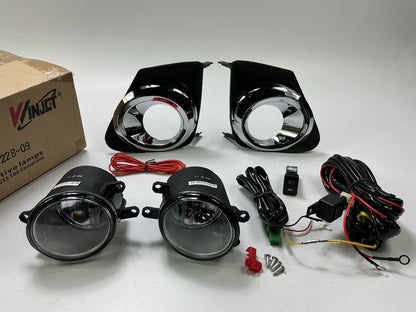 Winjet WJ30-0228-09 Fog Light Lamp Set W/ Wiring (Clear) For 2011-2012 Corolla
