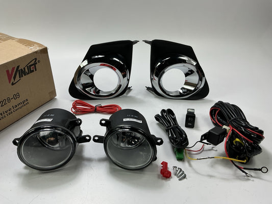 Winjet WJ30-0228-09 Fog Light Lamp Set W/ Wiring (Clear) For 2011-2012 Corolla