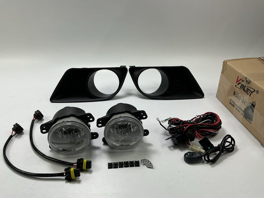 Winjet WJ30-0410-09 Fog Light Lamp Set W/ Wiring (Clear) For 11-14 Dodge Charger