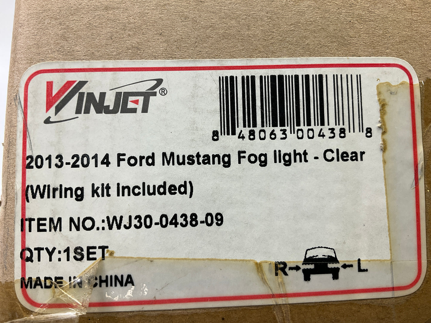 2013-2014 Ford Mustang Base|GT Bumper Fog Lights Lamps Kit W/switch+ Wiring Pair