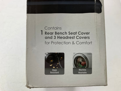 Winplus SC55110-6 Rear Seat Cover -  Rear Bench Seat With 3 Headrests, Truck SUV