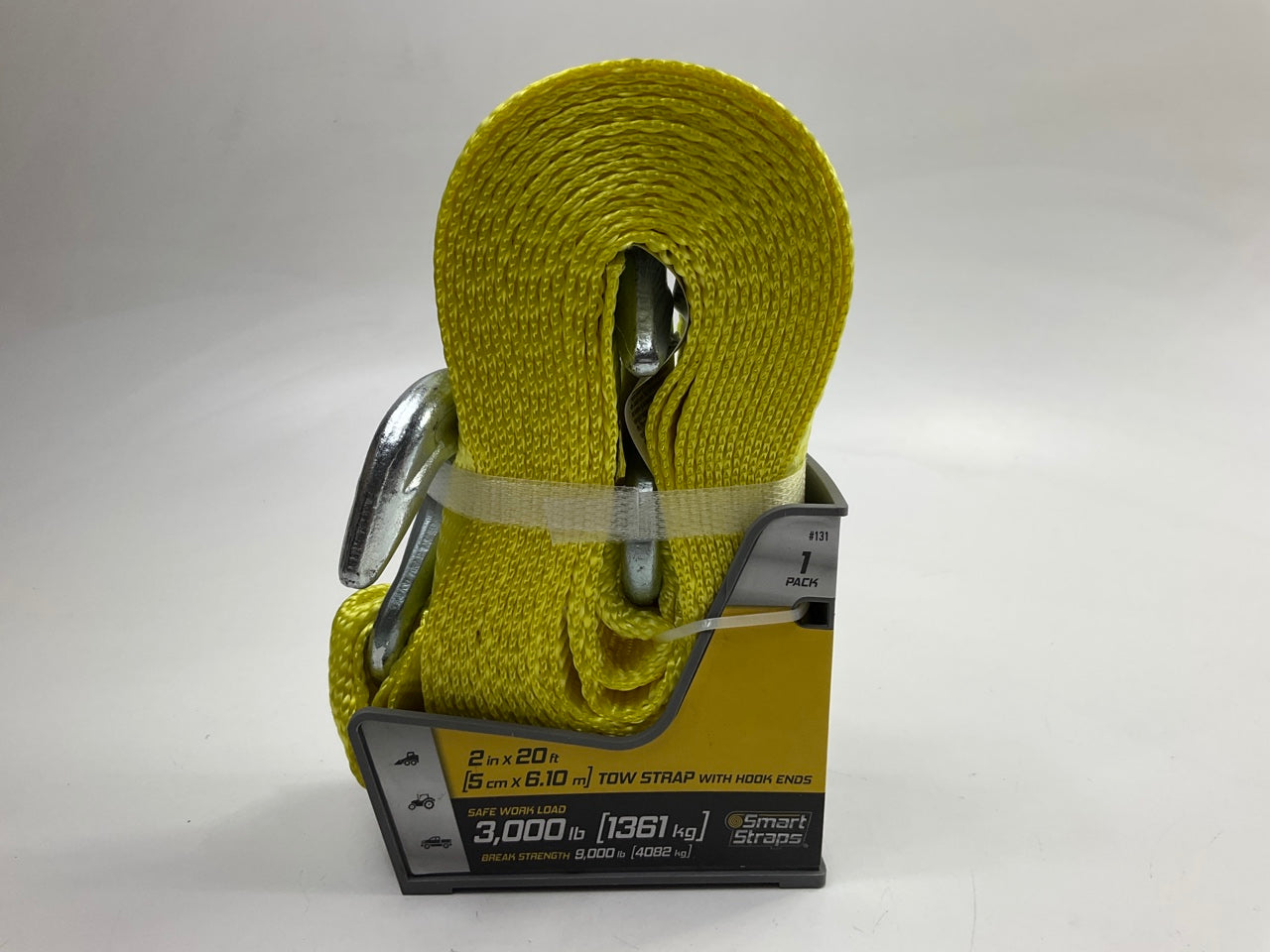 Winston Products 131 - 2'' Tow Strap With Hook, 20 Feet, 3000 Lbs Capacity