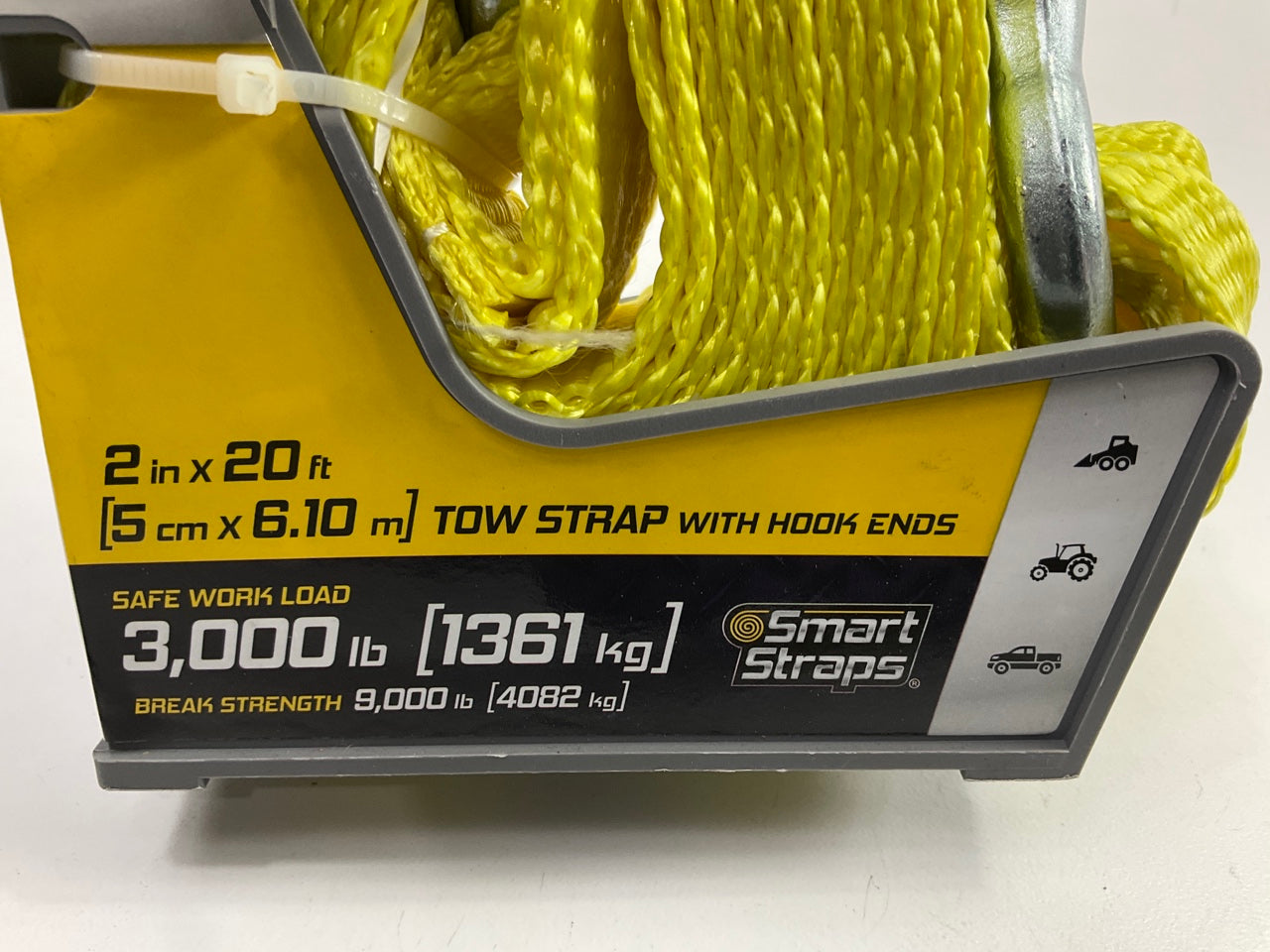 Winston Products 131 - 2'' Tow Strap With Hook, 20 Feet, 3000 Lbs Capacity
