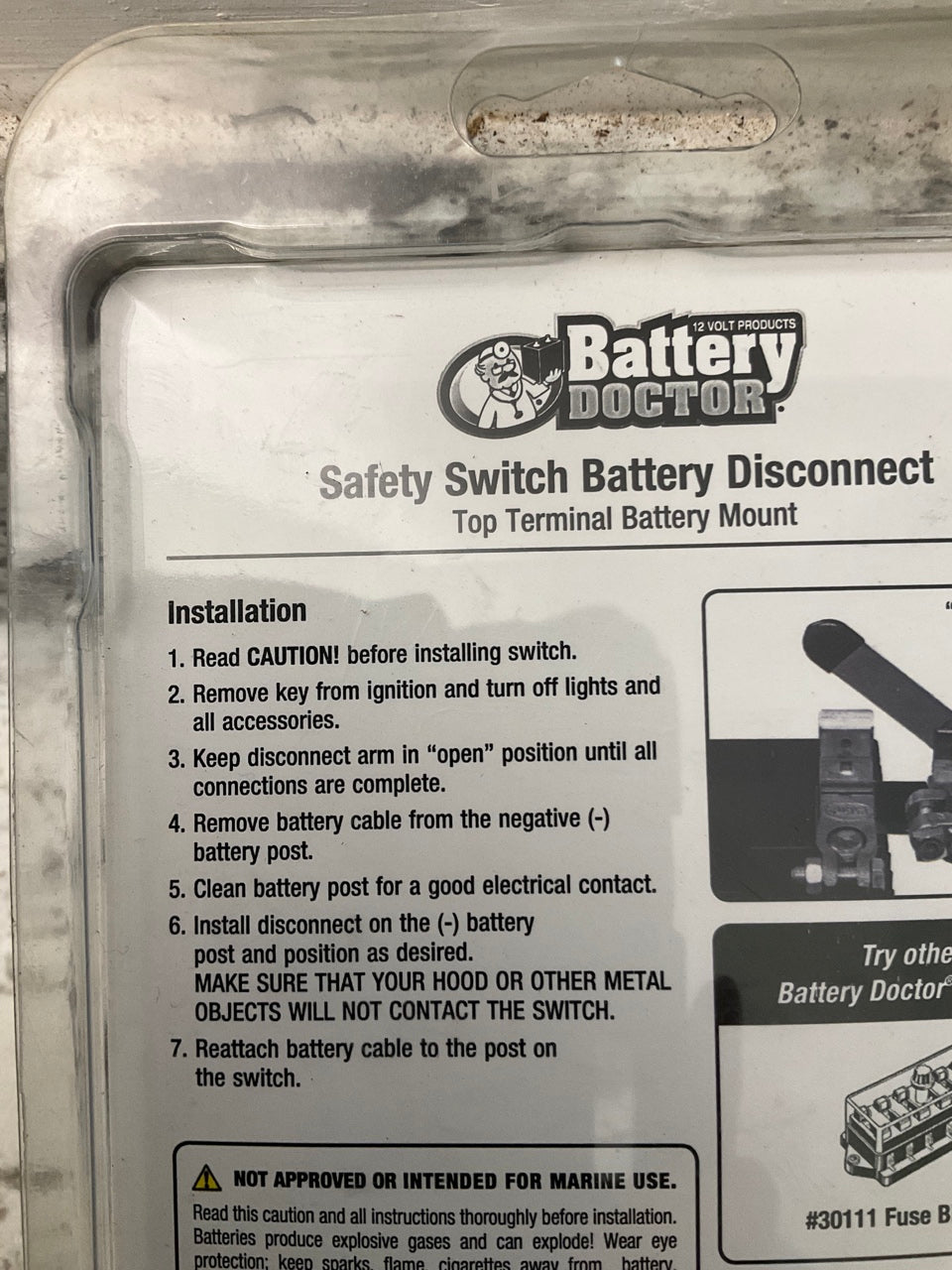 Battery Doctor 20138 Battery Disconnect Switch, Top Post Mount