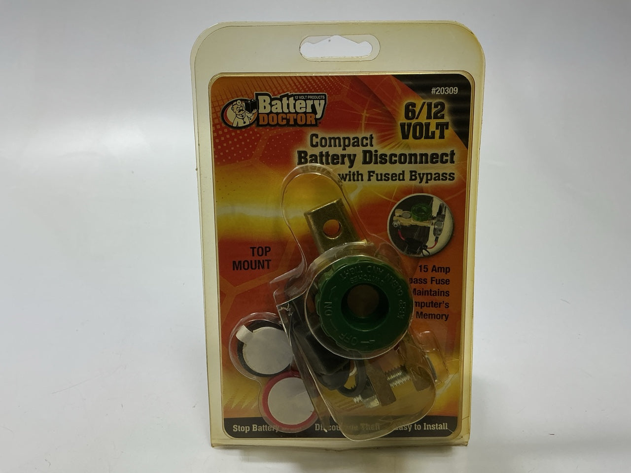 OPEN BOX Wirthco 20309 Compact Battery Disconnect Knob Switch W/ Bypass Top Post