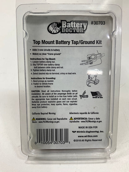 Wirthco 30703 Battery Doctor Top Post Triple Tap, Also Used As A Frame Ground