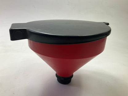 Funnel King 32425 Drum Funnel With Screen & Lockable Lid, 4 Quart, Spill Free