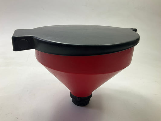 Funnel King 32425 Drum Funnel With Screen & Lockable Lid, 4 Quart, Spill Free