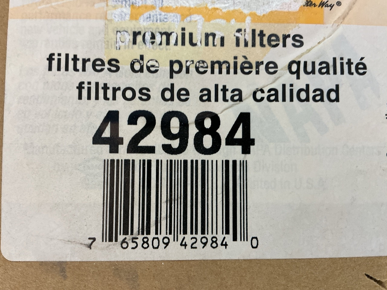 Wix 42984 Air Filter Replaces 87984, FA934, A63145, AF3145, LAF362