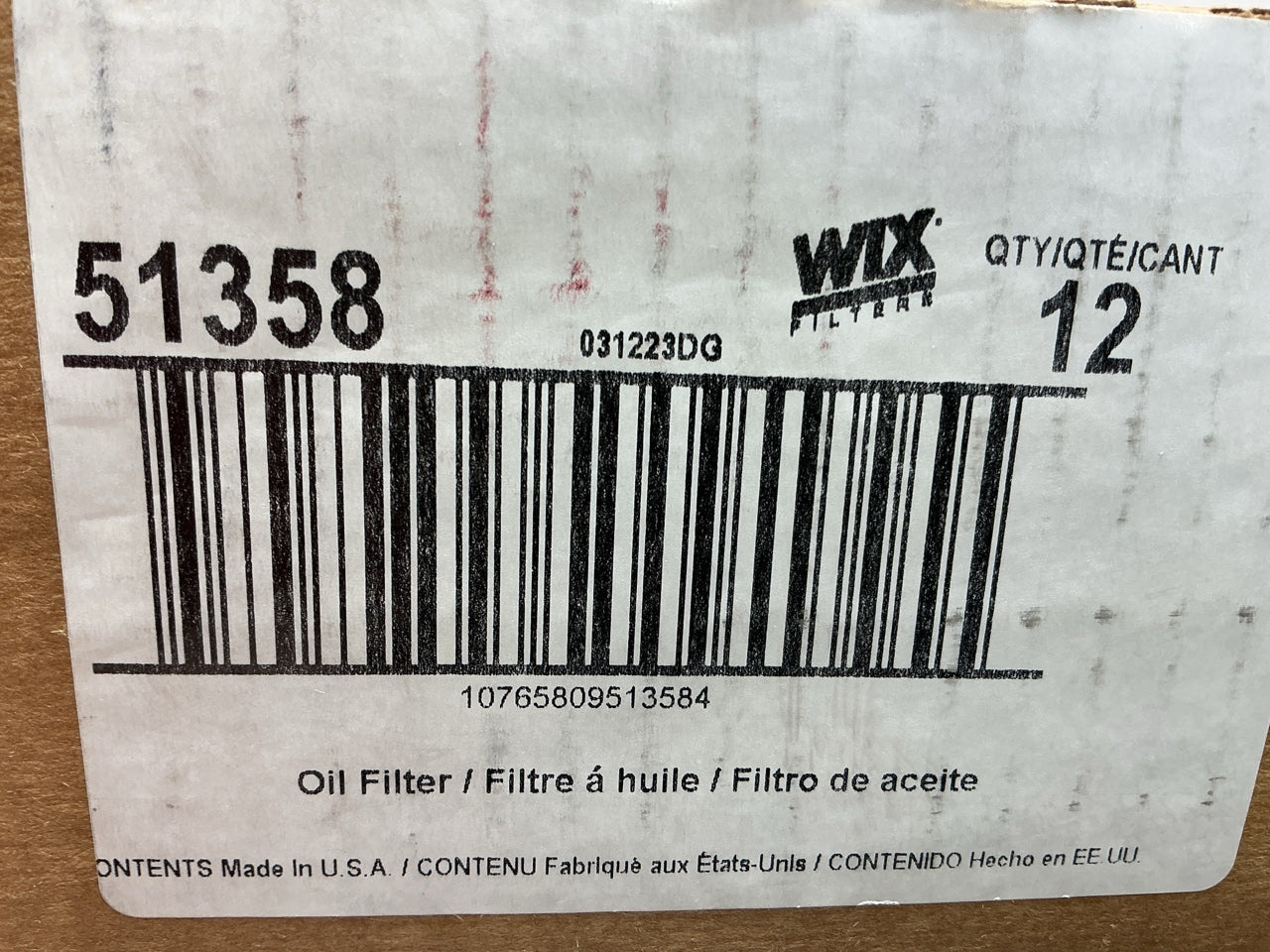 (12) WIX 51358 Engine Oil Filter