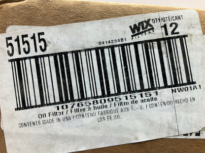(12) WIX 51515 Engine Oil Filter