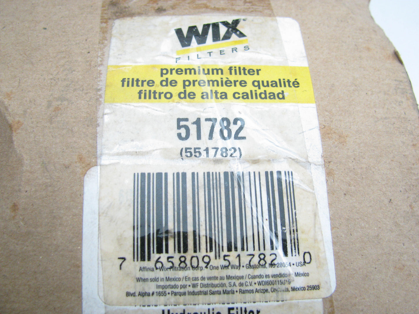 WIX 51782 Hydraulic Filter Replaces C3763 H46039 AT63548 HF764 HF6148 P551214